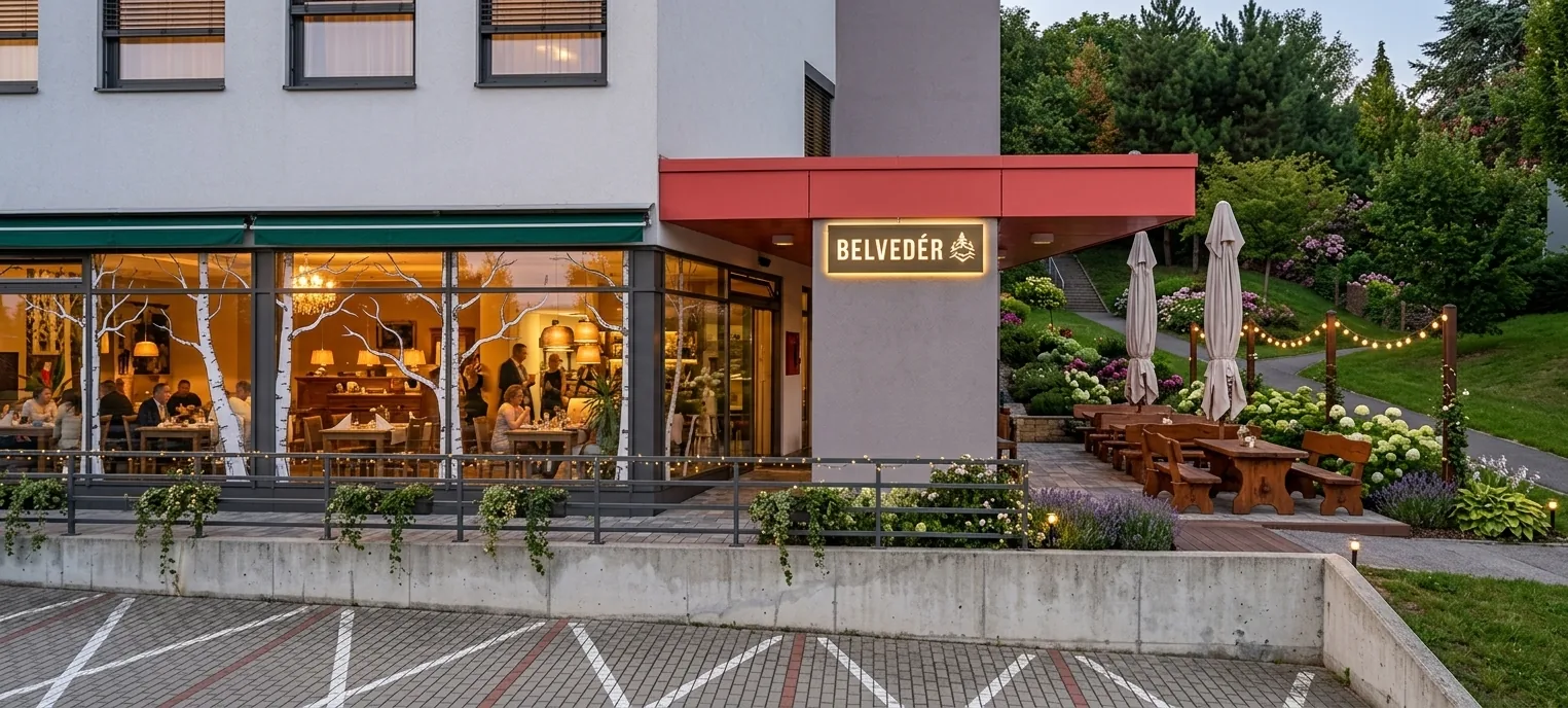 Restaurace Belvedér v Ostravě